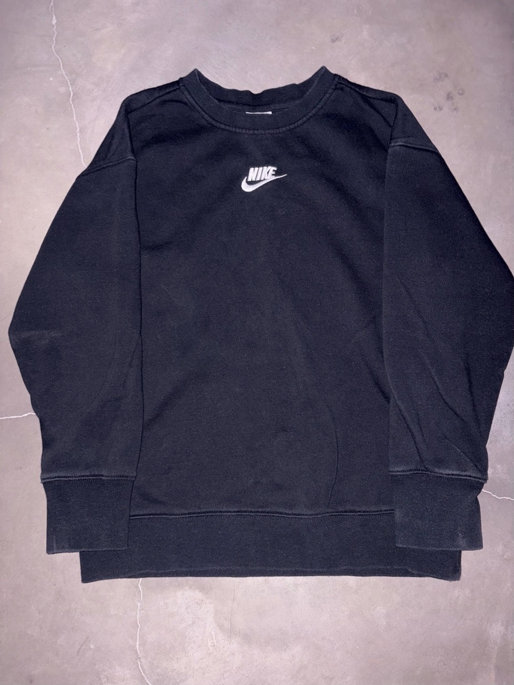 Nike Black Crewneck Sweatshirt with White Logo